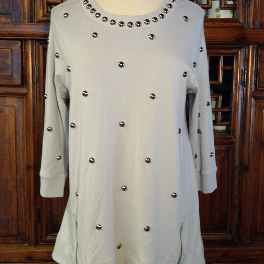 Fashionable cotton tunic top